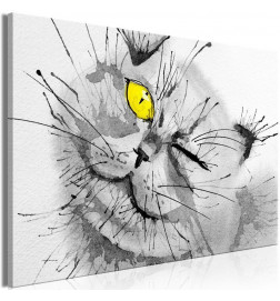 Canvas Print - Happy Look (1 Part) Wide Yellow