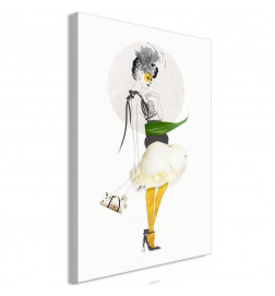 Canvas Print - Yellow Stocking (1 Part) Vertical