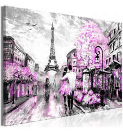 Canvas Print - Colourful Rendez-Vous (1 Part) Wide Pink
