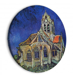 Rond schilderij - The Church at Auvers (Vincent van Gogh)