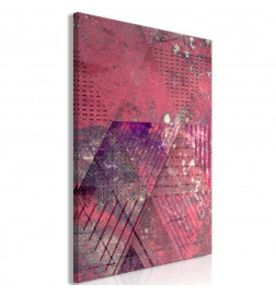 Canvas Print - Crimson Abstraction (1 Part) Vertical