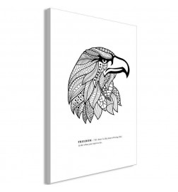 Schilderij - Eagle of Freedom (1 Part) Vertical