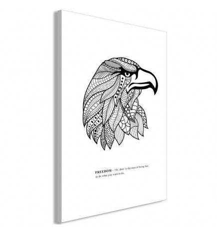 Leinwandbild - Eagle of Freedom (1 Part) Vertical