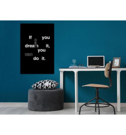 Canvas Print - If You Can Dream It You Can Do It (1 Part) Vertical