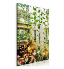 Canvas Print - Cracow: Cafe with Ivy (1 Part) Vertical