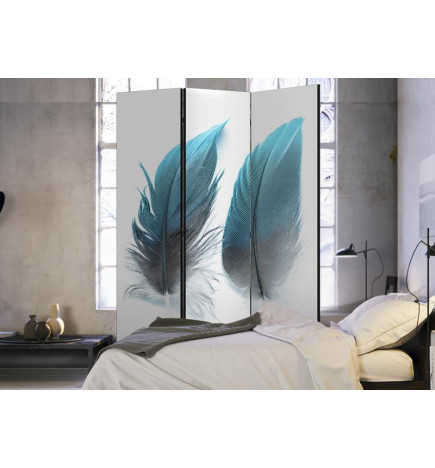 Paravento - Blue Feathers