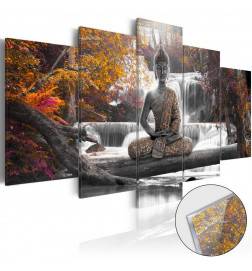 Acrylglasbild - Autumnal Buddha [Glass]