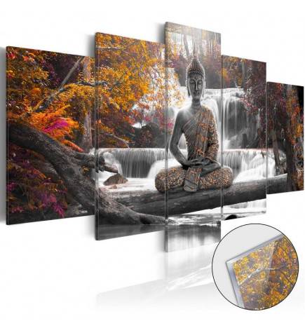 Tableau sur verre acrylique - Autumnal Buddha [Glass]