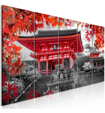 Canvas Print - Kyoto Japan (5 Parts) Narrow