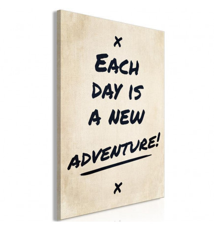 Canvas Print - Each Day is a New Adventure! (1 Part) Vertical