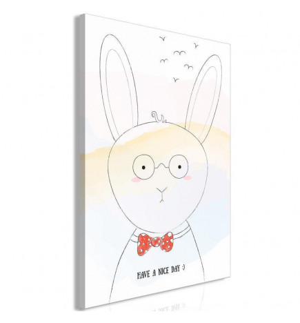 Canvas Print - Greetings from Rabbit (1 Part) Vertical