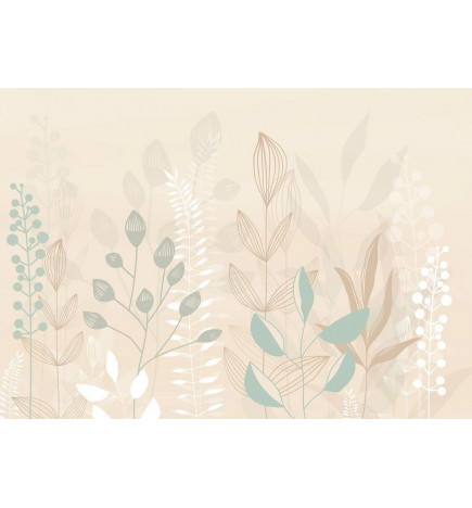 Wall Mural - Pastel and Beige Glade