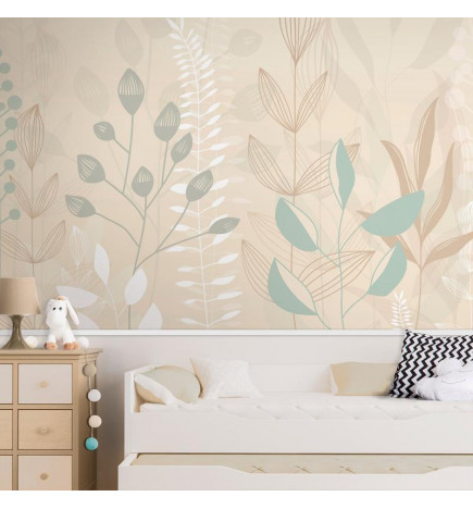 Wall Mural - Pastel and Beige Glade