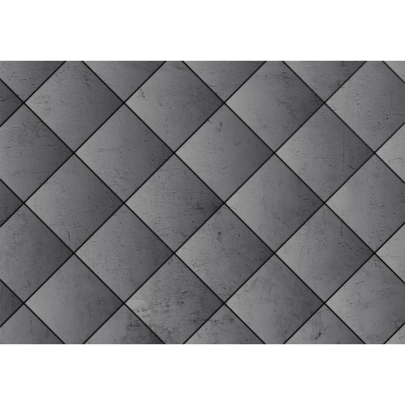 34,00 €Mural de parede - Grey symmetry - geometric pattern in concrete pattern with black joints
