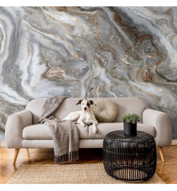 Fotobehang - Stone Abstractions - Marble Textures in Neautral Tones