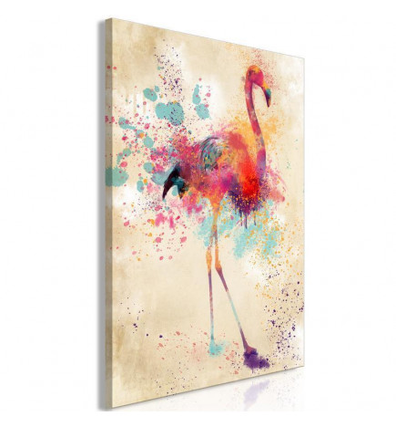 Slika - Watercolor Flamingo (1 Part) Vertical