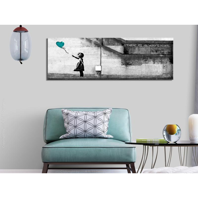 82,90 €Quadro - There is Always Hope (1 Part) Narrow Turquoise