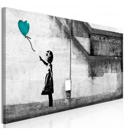 Canvas Print - There is Always Hope (1 Part) Narrow Turquoise