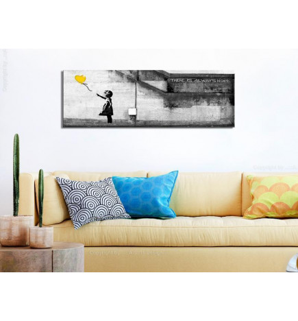 Canvas Print - There is Always Hope (1 Part) Narrow Yellow