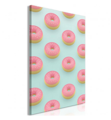 Schilderij - Pastel Donuts (1 Part) Vertical