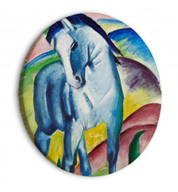 Rundes Bild - Blue Horse (Franz Marc)