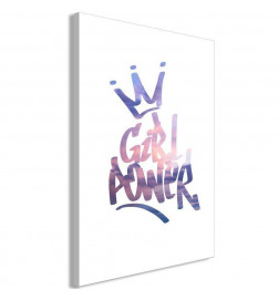 Schilderij - Girl Power (1 Part) Vertical