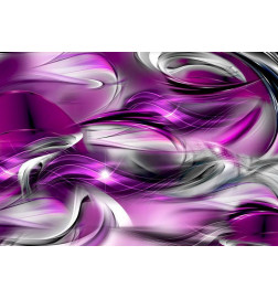 40,00 € Fotobehang - Abstract rough sea - composition with illusion of purple waves