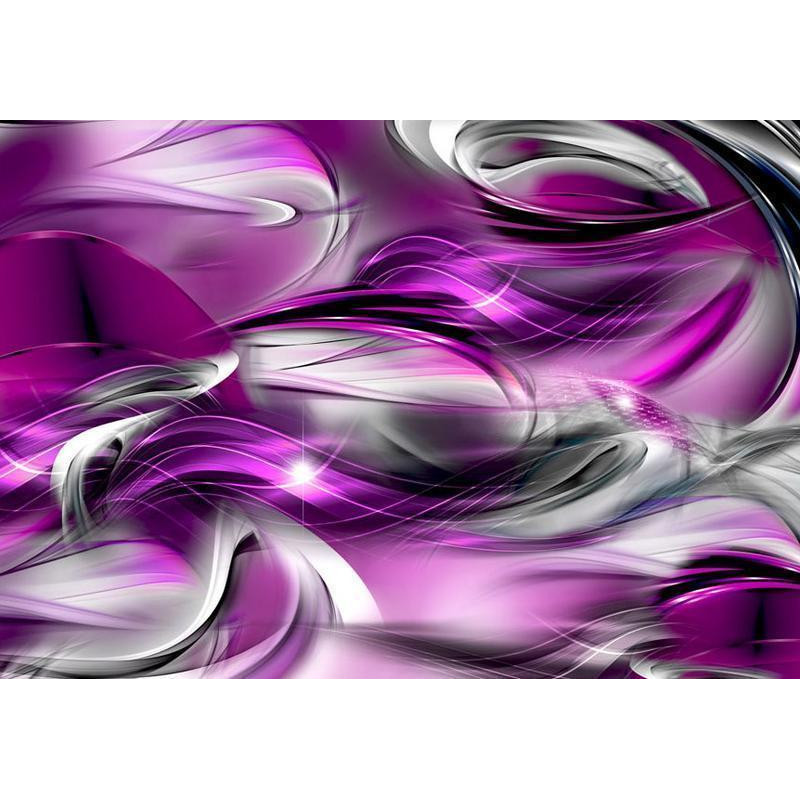 40,00 €Papier peint - Abstract rough sea - composition with illusion of purple waves