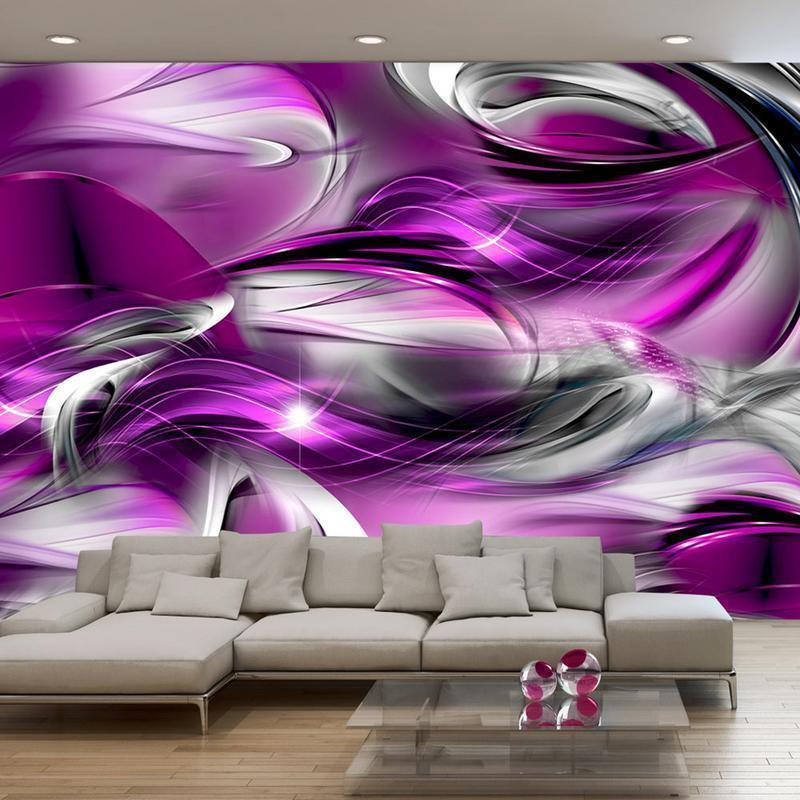 40,00 € Fototapetti - Abstract rough sea - composition with illusion of purple waves