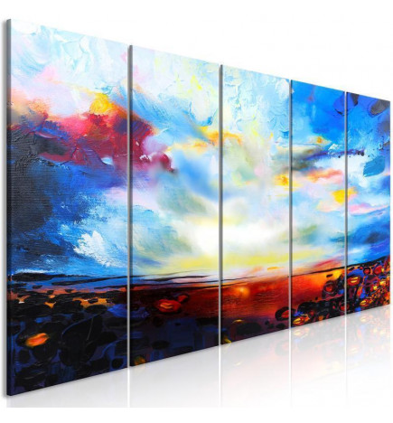 Canvas Print - Colourful Sky (5 Parts) Narrow