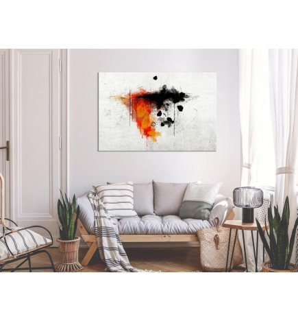 Canvas Print - Expression of Red (1 Part) Wide
