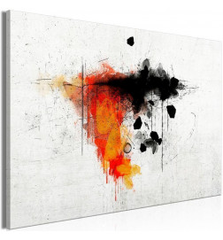 Canvas Print - Expression of Red (1 Part) Wide