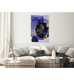 Schilderij - Purple Kaleidoscope (1 Part) Vertical