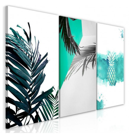Leinwandbild - Palm Paradise (3 Parts)