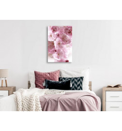 Canvas Print - Flowery Glamour (1-part) - Flower Petals in Shades of Pink