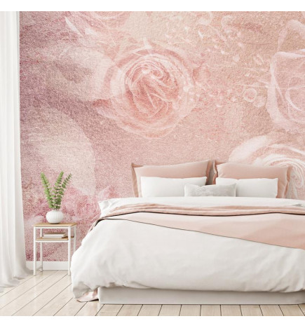 Fotomurale rosa con delle rose - Arredalacasa