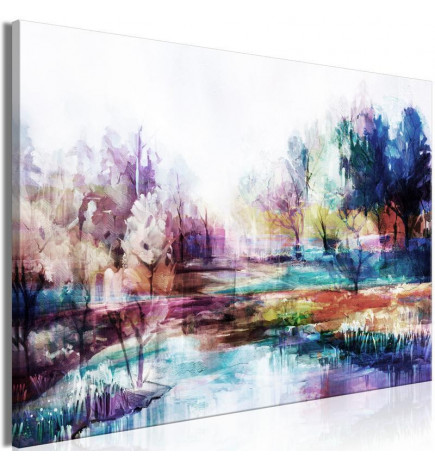 Canvas Print - World in Paints (1 Part) Wide