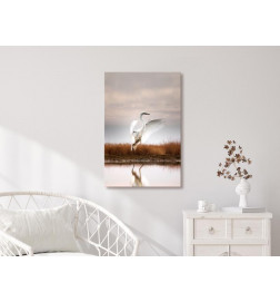 Canvas Print - Autumn by the Lake (1 Part) Vertical