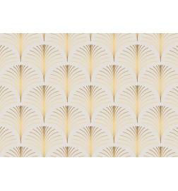 Wall Mural - Gold Linear Pattern on Marble Background