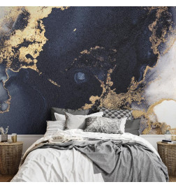 Wall Mural - Marble and Garnet - Abstract Textured Pattern Inspired by a Starry Sky