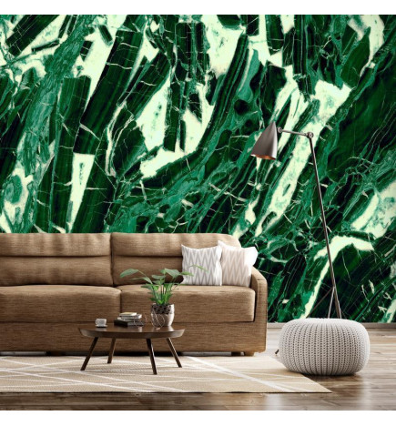 Fotomurale in stile marmo verde e astratto - arredalacasa
