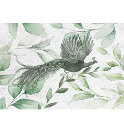 Papier peint - Flight of a Peacock - Third Variant