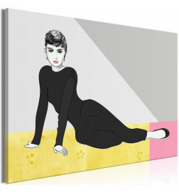Seinapilt - Woman in Pastel Hue (1-part) - Film-Inspired Pop Art