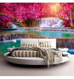 40,00 €Fotomurale Adesivo con una cascata e alberi rosa Arredalacasa