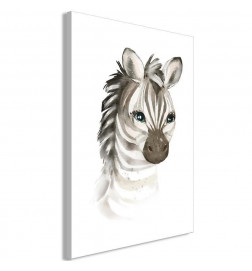 Leinwandbild - Little Zebra (1 Part) Vertical