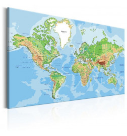 Decorative Pinboard - World Geography