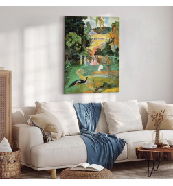 Schilderij - Landscape with Peacocks