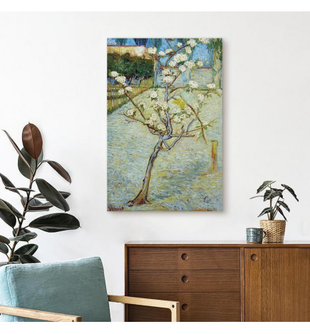 Schilderij - Blossoming Pear Tree