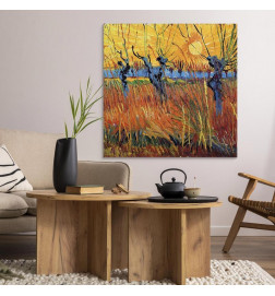 Canvas Print - Willows at Sunset