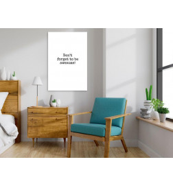 Canvas Print - Dont Forget to Be Awesome! (1 Part) Vertical